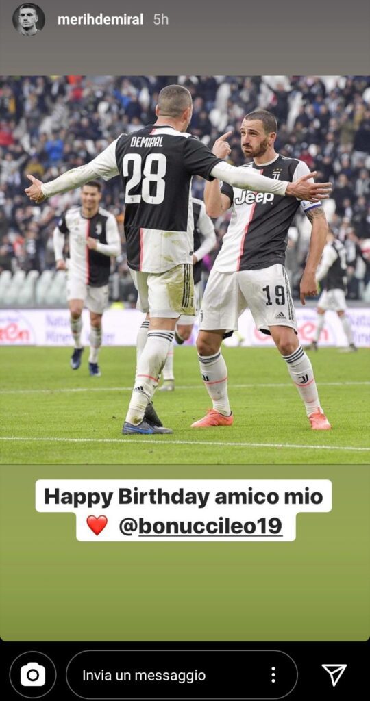 Demiral a Bonucci: «Buon compleanno amico mio» - FOTO 39 Demiral Bonucci