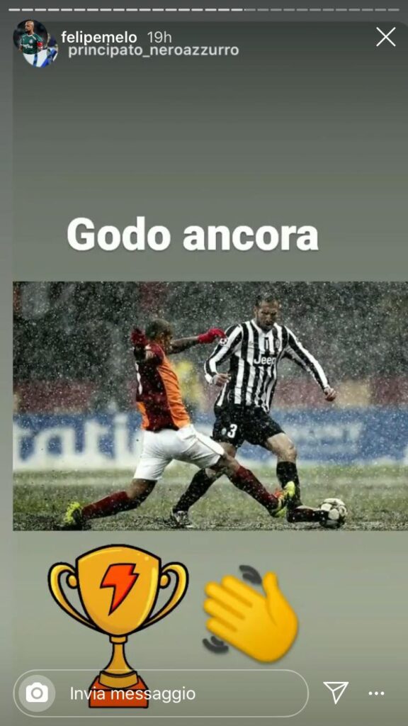 Felipe Melo punge Chiellini: «Galatasaray-Juve, godo ancora» - FOTO 39 WhatsApp Image 2020 05 10 at 13.59.33