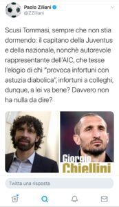 Ziliani attacca ancora Chiellini: «Tommasi non dice niente?» 41 WhatsApp Image 2020 05 16 at 13.33.34