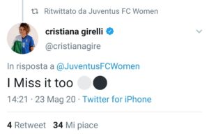 Juventus Women e Girelli: siparietto nostalgico sui social - VIDEO 39 WhatsApp Image 2020 05 23 at 14.47.47