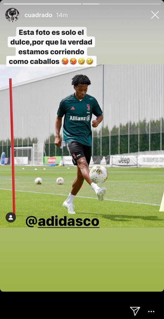Cuadrado e gli allenamenti alla Continassa: «Corriamo come cavalli» 39 cuadrado