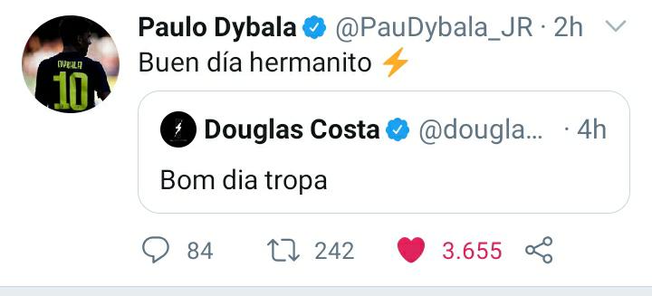 Douglas Costa, Dybala e il buongiorno social: lo scambio di messaggi - FOTO 39 ddc