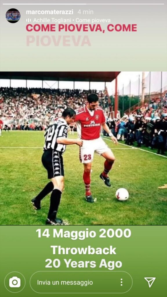 Materazzi provoca gli juventini: «Come pioveva, così piangeva» - FOTO 39 materazzi instagram