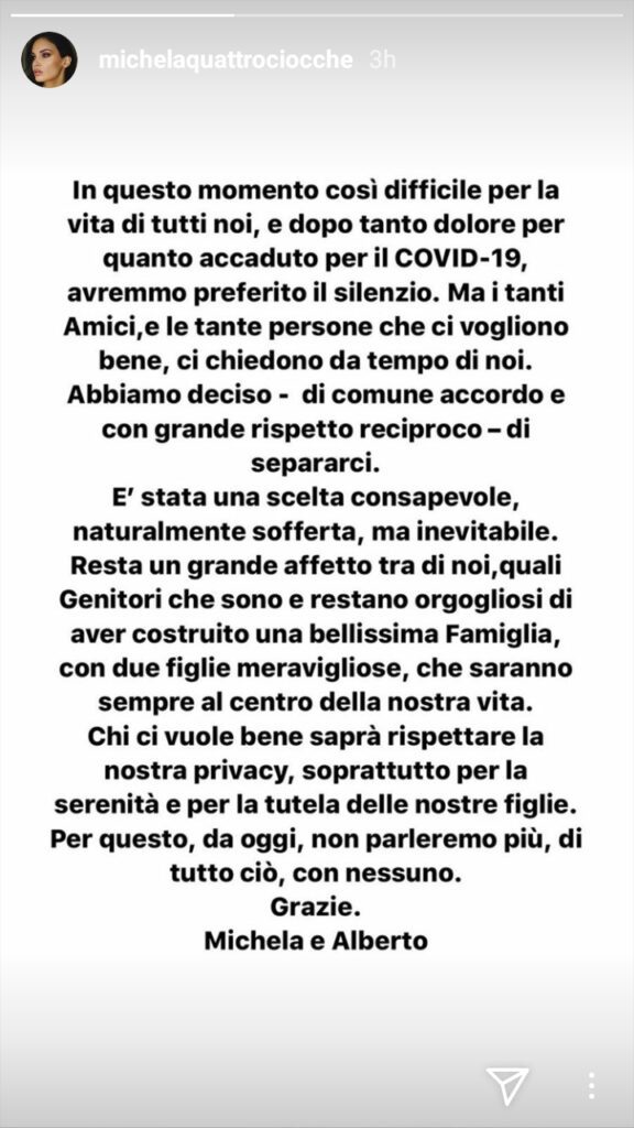 Aquilani e Michela Quattrociocche si separano: l'annuncio dell'ex Juve 39 michela aquilani
