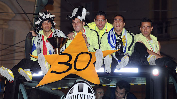 6 maggio 2012: lo scudetto della terza stella, il primo dopo Calciopoli 36 scudetto juventus 30