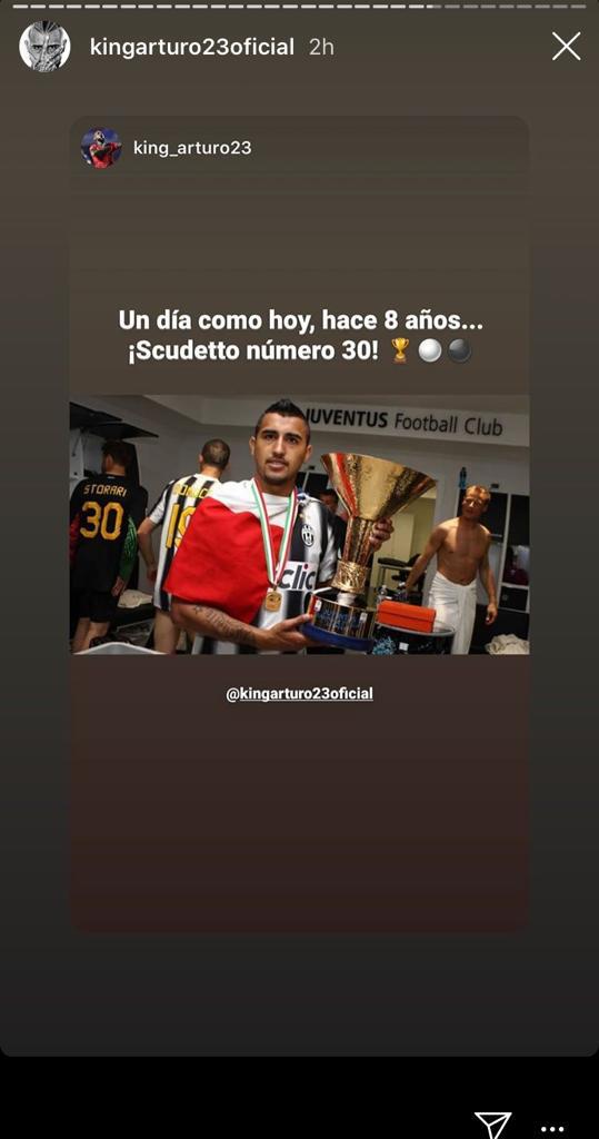 Vidal cuore Juve: ricorda lo scudetto degli invincibili - FOTO 39 vidal instagram