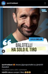 Chiellini Balotelli, la saga continua: «Adesso compro il libro» 39 WhatsApp Image 2020 06 01 at 12.38.15