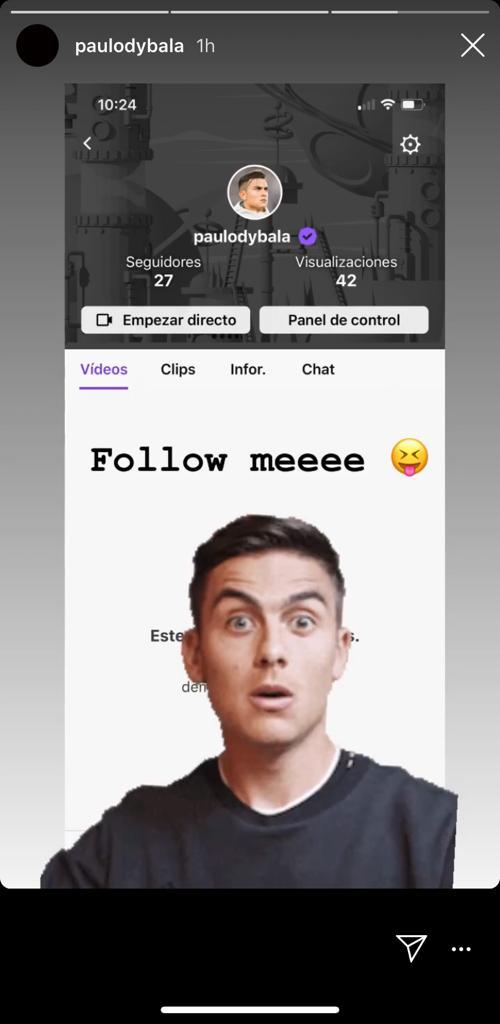 Dybala su Twitch: il numero 10 della Juventus raggiunge Douglas Costa 39 dybala-twich