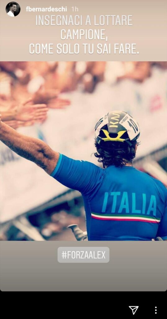 Bernardeschi vicino ad Alex Zanardi: «Insegnaci a lottare come solo tu sai fare» 39 bernardeschi