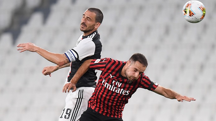 Juve imbattuta contro il Milan nelle ultime 12 gare: è la striscia più lunga 36 bonucci bonaventura juve milan 1