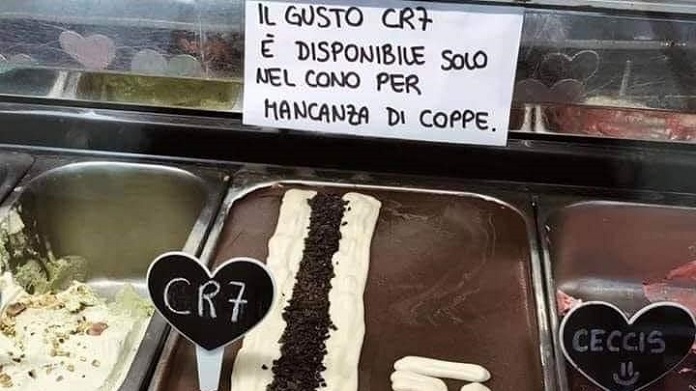 Gelateria a Napoli punge la Juve: «Gusto CR7 solo in cono per mancanza di coppe» - FOTO 36 gelateria napoli