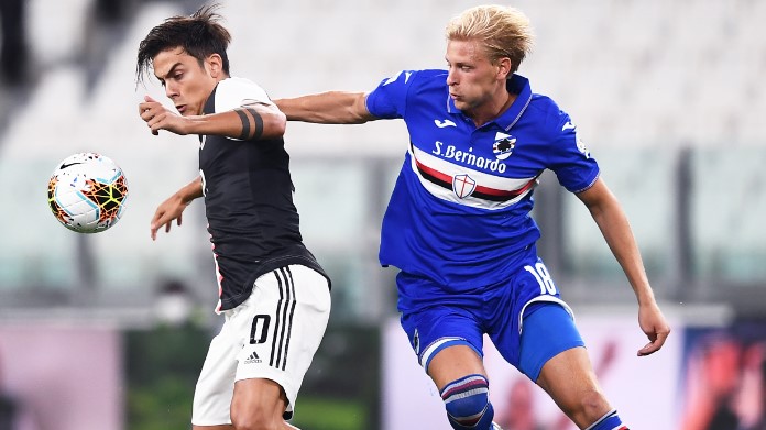 Espulsione Thorsby: secondo giallo dopo un fallo su Pjanic 36 Dybala Thorsby