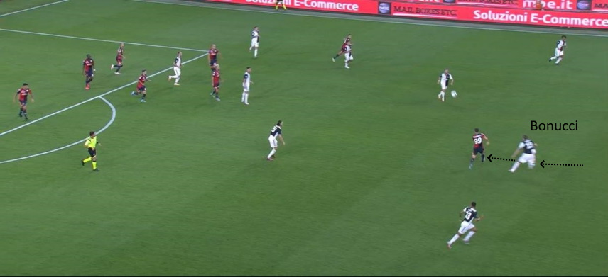 LAVAGNA TATTICA - Bonucci e il pressing della Juve funzionano 45 genoa juve bonucci esce 2