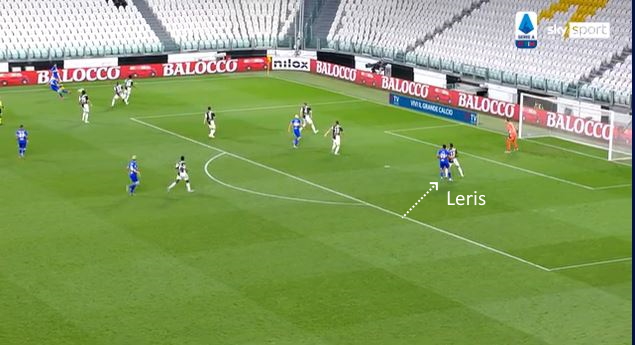 LAVAGNA TATTICA - La Juve e Alex Sandro soffrono troppo nei cross 48 juve samp leris secondo palo