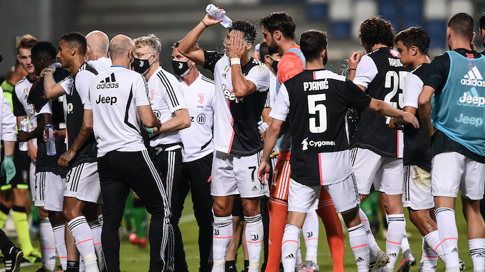 Cagliari-Juve, primo tempo da dimenticare: non succedeva da agosto 2017 36 juventus cooling break