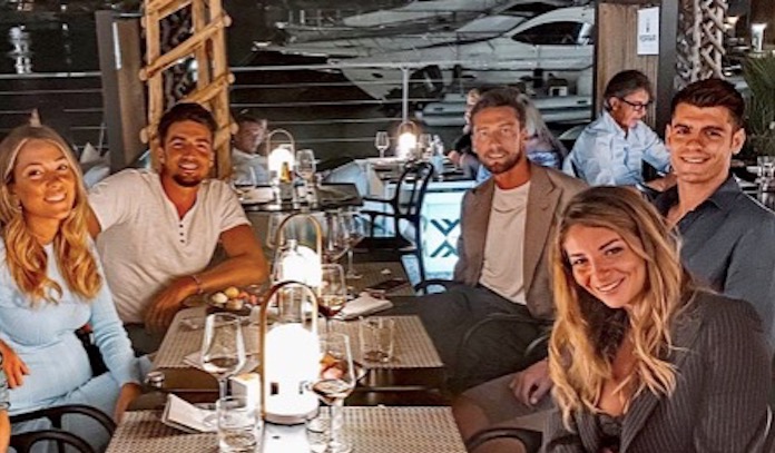 Marchisio, cena in Sardegna con l'ex compagno Morata - FOTO 36 Twitter