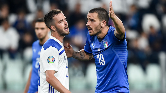 Nazionale italiana, definito il nuovo calendario: si riparte dalla Bosnia 36 pjanic bonucci