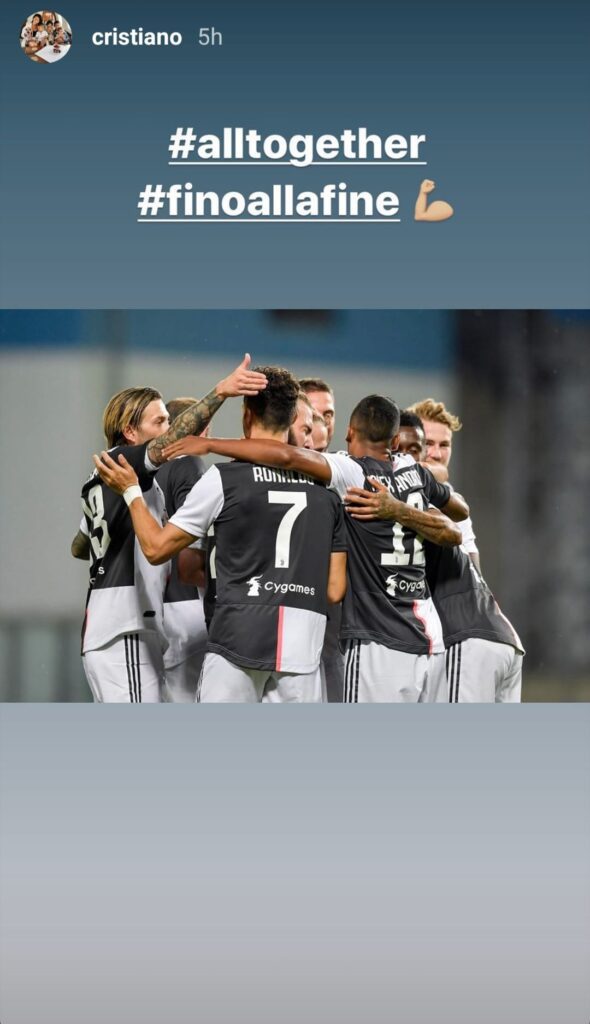 Cristiano Ronaldo carica la Juve: il messaggio del portoghese dopo il pari di Sassuolo 39 ronaldo