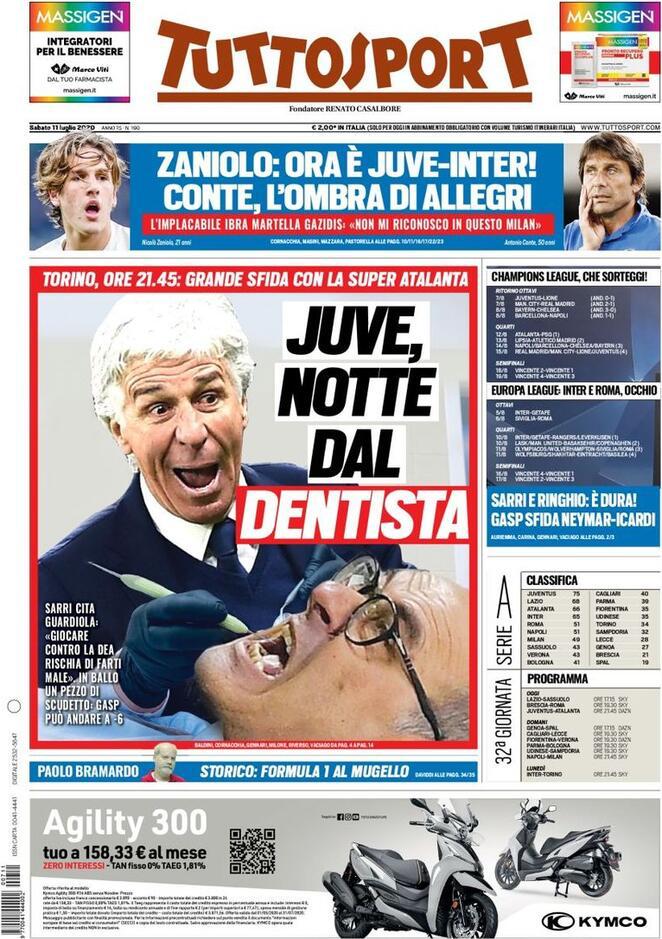 Rassegna stampa Juve: le prime pagine dei quotidiani sportivi - 11 luglio 2020 45 tuttosport 13