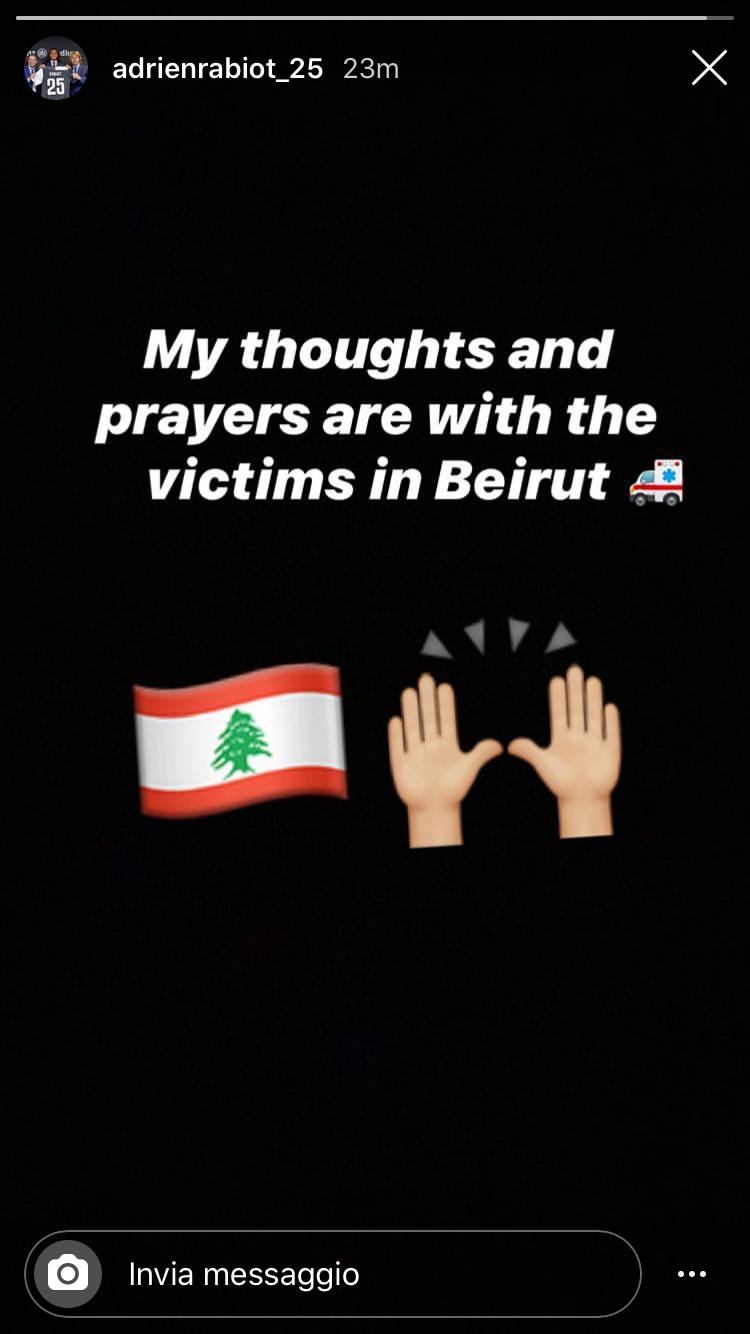 Rabiot: «I miei pensieri e le mie preghiere alle vittime di Beirut» - FOTO 39 WhatsApp Image 2020 08 05 at 16.46.38