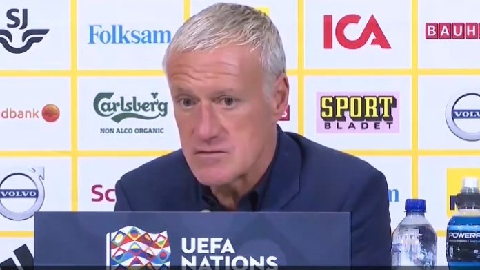 Deschamps risponde a Mourinho: «Fallimento Francia? Penso lo stesso del Tottenham» 36 Conferenza stampa Deschamps Francia