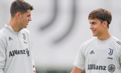 Morata Dybala allenamento Juventus
