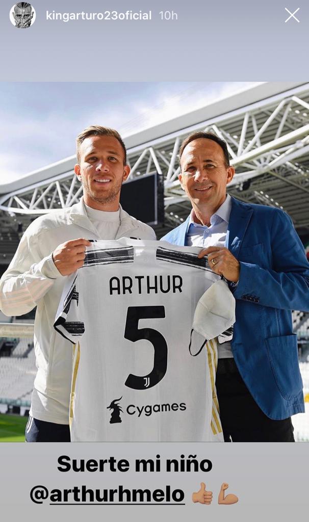 Vidal scrive al neo juventino Arthur: il messaggio dell'ex bianconero - FOTO 39 WhatsApp Image 2020 09 03 at 08.41.20