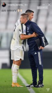 Baronio-Cristiano Ronaldo, è grande feeling: «Un onore» - FOTO 39 baronio cristiano ronaldo abbraccio