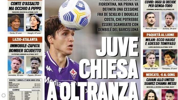 Rassegna stampa Juve: prime pagine quotidiani sportivi - 30 settembre 2020 42 tuttosport 20