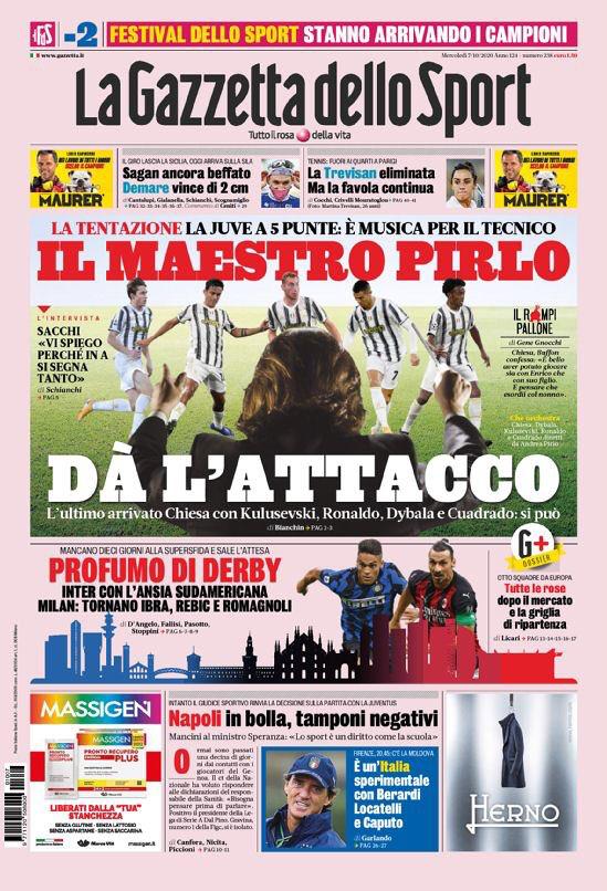 Rassegna stampa Juve: prime pagine quotidiani sportivi - 7 ottobre 2020 43 WhatsApp Image 2020 10 07 at 08.12.01
