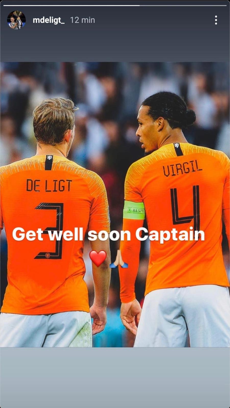 De Ligt scrive a Van Dijk dopo l'infortunio: il messaggio del bianconero 39 WhatsApp Image 2020 10 19 at 08.15.10