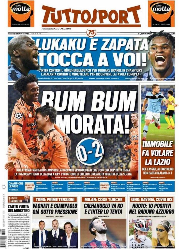 Rassegna stampa Juve: prime pagine quotidiani sportivi - 21 ottobre 2020 45 WhatsApp Image 2020 10 21 at 08.03.52