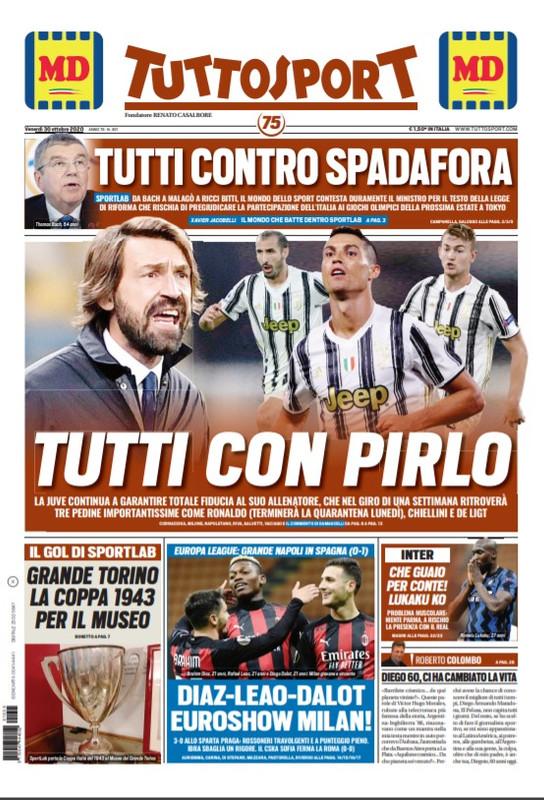 Rassegna stampa Juve: prime pagine quotidiani sportivi - 30 ottobre 2020 44 WhatsApp Image 2020 10 30 at 06.56.09