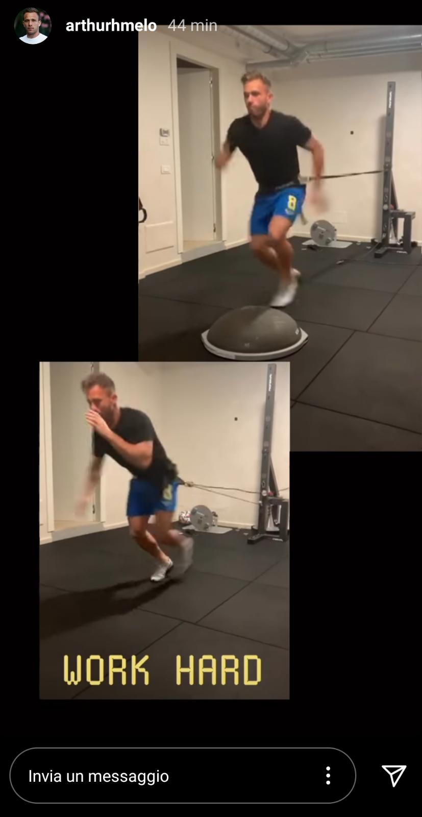 Arthur non si ferma. Il centrocampista: «Work hard» - FOTO 39 arthur 3