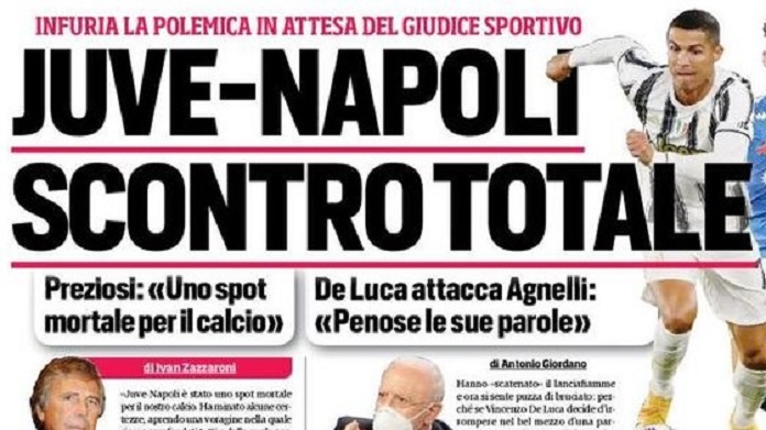 Rassegna stampa Juve: prime pagine quotidiani sportivi - 10 ottobre 2020 42 corriere 3
