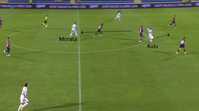 LAVAGNA TATTICA - Juve, non solo gol: Morata sta brillando anche spalle alla porta 44 crotone juve morata sponda