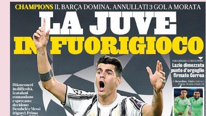 Rassegna stampa Juve: prime pagine quotidiani sportivi - 29 ottobre 2020 42 gazzetta 4