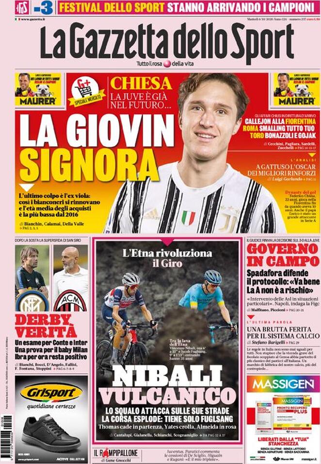 la gazzetta dello sport 2020 10 06 5f7ba3b04e25c