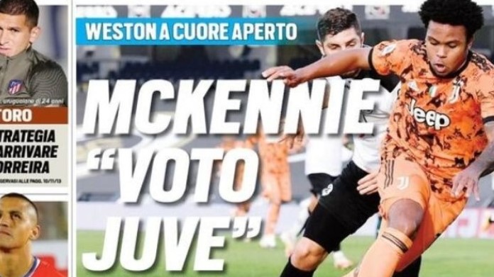 Rassegna stampa Juve: prime pagine quotidiani sportivi - 13 novembre 2020 42 Prima Pagina Tuttosport 13 novembre