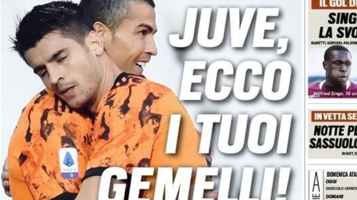 Rassegna stampa Juve: prime pagine quotidiani sportivi - 6 novembre 2020 42 Prima Pagina Tuttosport 6 novembre