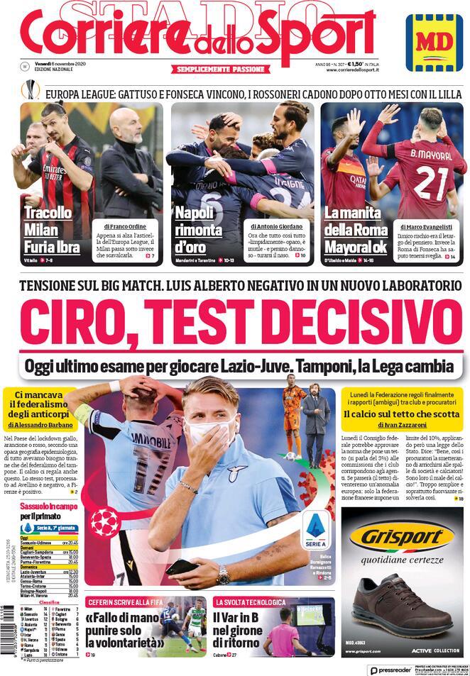 Rassegna stampa Juve: prime pagine quotidiani sportivi - 6 novembre 2020 45 WhatsApp Image 2020 11 06 at 07.27.15