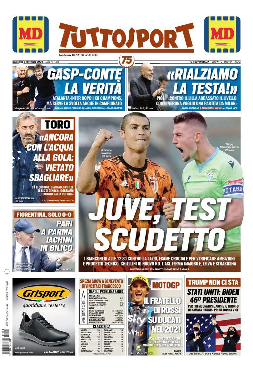Rassegna stampa Juve: prime pagine quotidiani sportivi - 8 novembre 2020 45 WhatsApp Image 2020 11 08 at 07.13.29
