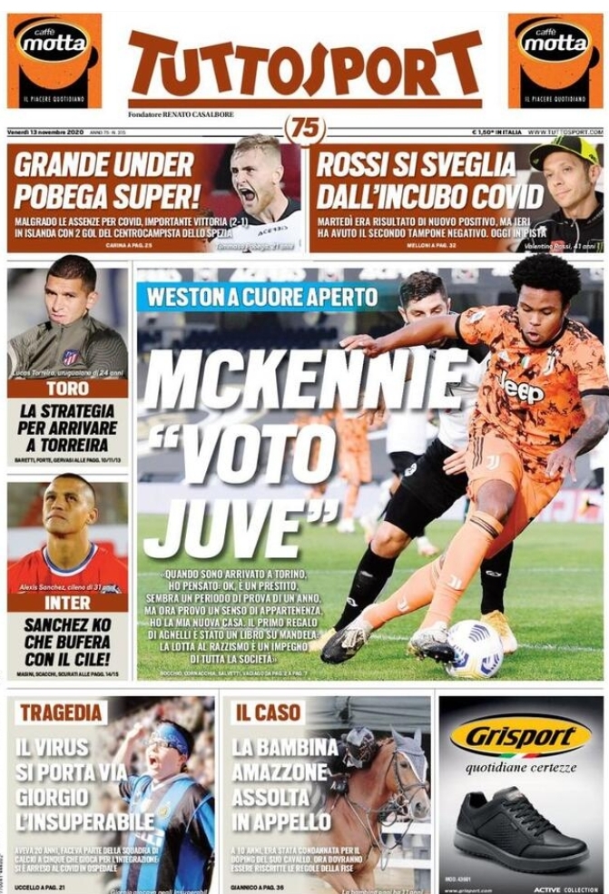 Rassegna stampa Juve: prime pagine quotidiani sportivi - 13 novembre 2020 45 WhatsApp Image 2020 11 13 at 02.19.01