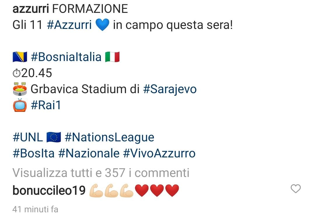 Bonucci incita gli Azzurri: la carica del difensore della Juventus - FOTO 39 WhatsApp Image 2020 11 18 at 20.13.20