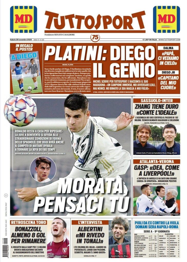 Rassegna stampa Juve: prime pagine quotidiani sportivi - 28 novembre 2020 44 WhatsApp Image 2020 11 28 at 07.54.40 2