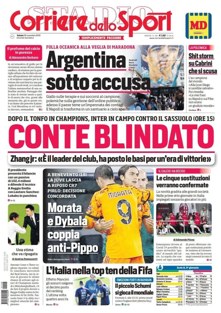 Rassegna stampa Juve: prime pagine quotidiani sportivi - 28 novembre 2020 45 WhatsApp Image 2020 11 28 at 07.54.40