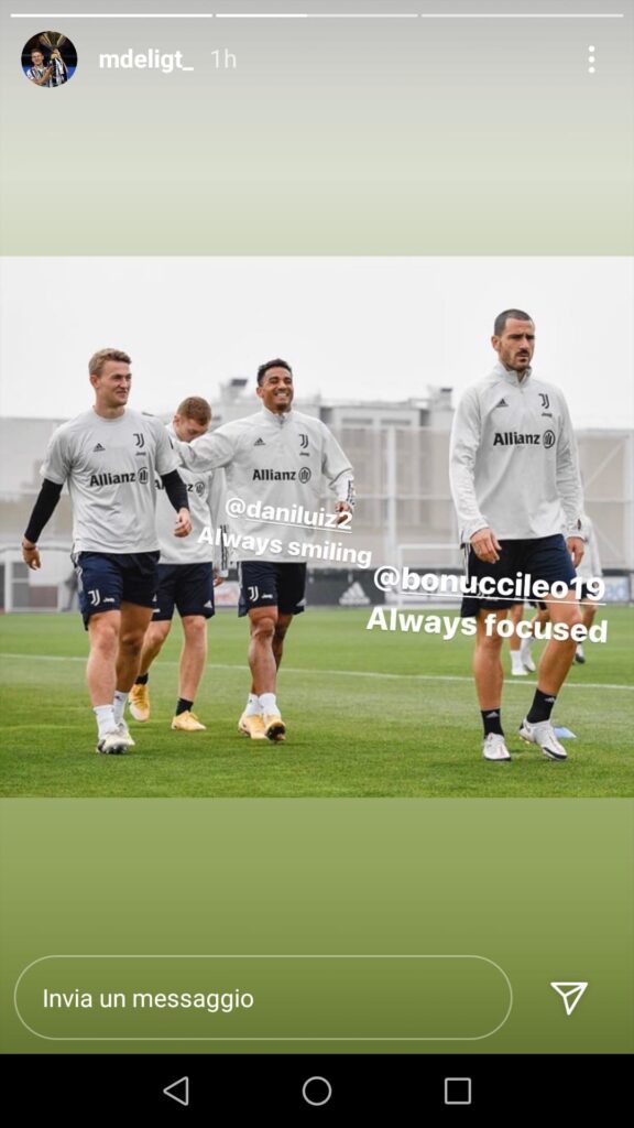 Bonucci "preso in giro" da De Ligt: «Sempre concentrato» - FOTO 37 de ligt instagram