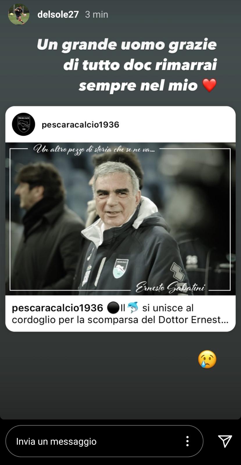 Pescara, scomparso il medico Sabatini. Del Sole: «Rimarrai nel mio cuore» 39 del sole