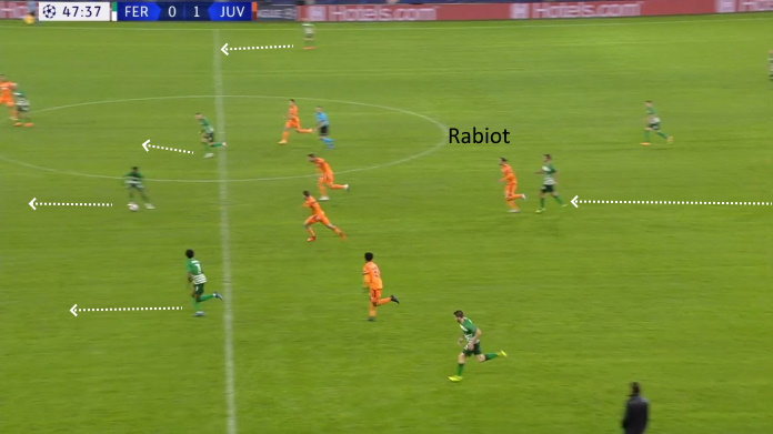 LAVAGNA TATTICA - Cosa Pirlo deve risolvere della fase difensiva 47 ferenc juve male pressing 3 1