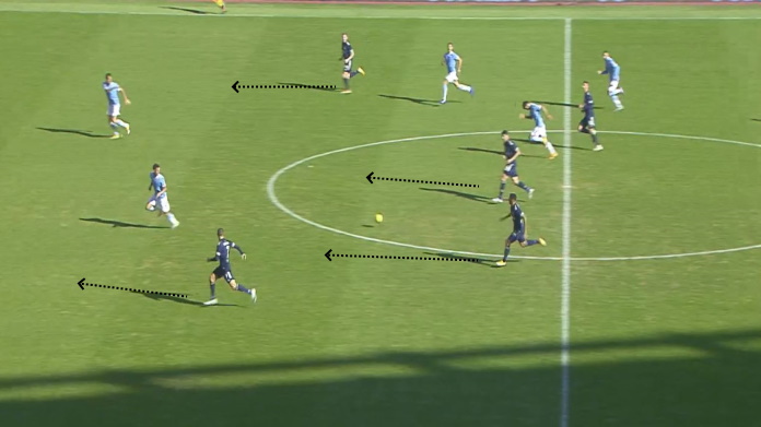 LAVAGNA TATTICA - La Juve di Pirlo attacca in ripartenza, ma spreca troppo 47 lazio juve trans difensiva 3